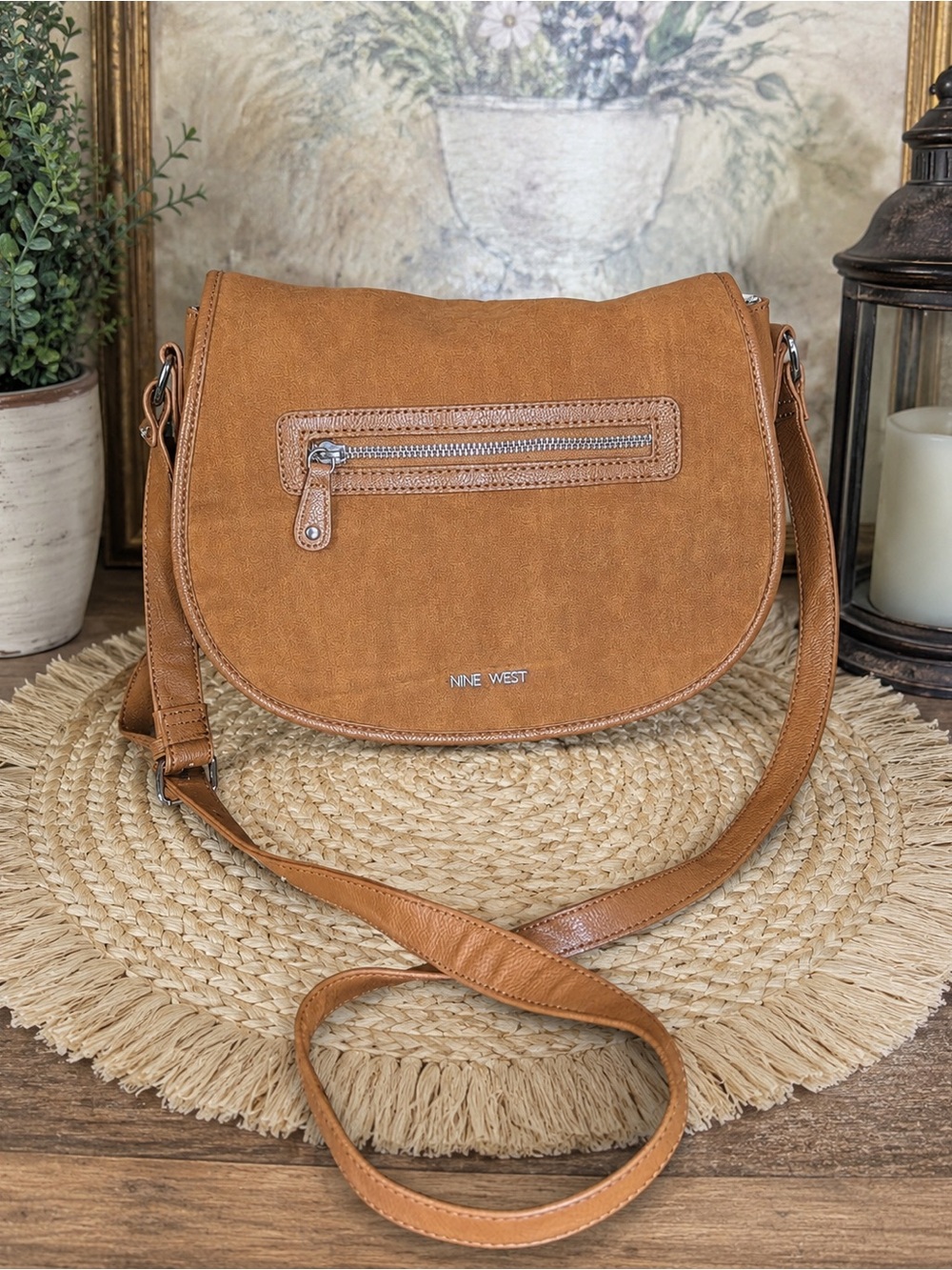 Nine West Brown Crossbody Bag